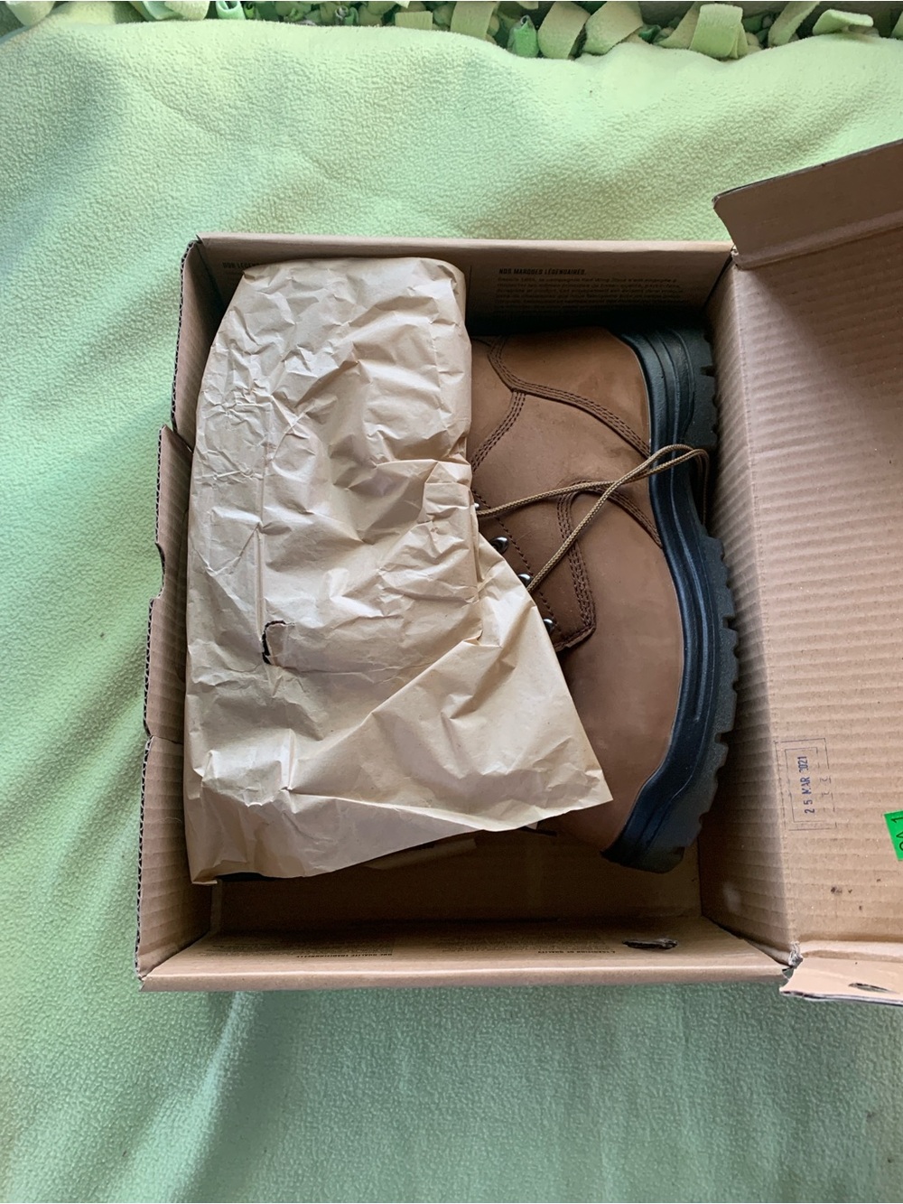 New in box Red Wing Shoes Brown Men's 6-Inch Waterproof Safety Toe Boot - Picture 4 of 10